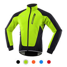 Men Cycling Jacket Waterproof Windproof Thermal Fleece Bike Jersey MTB Bicycle Riding Running Autumn Winter Jacket Coat 2024 - buy cheap