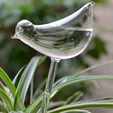 Alimentador de água para plantas em vidro 3 tipos, equipamento automático de rega automática com design de pássaros, plantas e flores, novo jardim de decoração 2024 - compre barato
