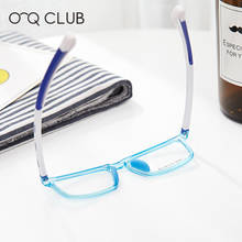 O-Q clube crianças óculos squre miopia óptica óculos quadros tr90 silicone confortável flexível crianças eyewear 2505 2024 - compre barato