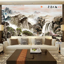 Impresión artística en lienzo pintura de estilo chino moderno pintura al óleo de paisaje sobre lienzo impresión pared arte imagen para decoración del hogar 2024 - compra barato
