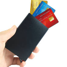 Anti theft Credit Card Holder Men Travel ID Card Wallet Thin Aluminium Metal Wallets Pocket Automatic Pop-up Purse Holder 2024 - buy cheap