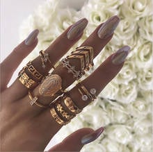 rings for women bohemian jewelry anillos bague femme punk accessories for girls schmuck bijoux jewellery slytherin egirl bague 2024 - buy cheap