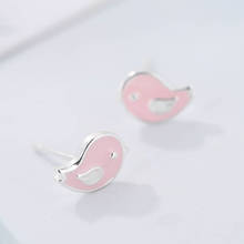 REETI 925 Sterling Silver Pink birds Earrings For Women 2018 New Trend Personality Lady Fashion Jewelry 2024 - buy cheap