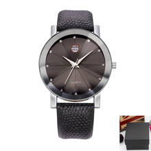 Relógio casual de marca com pulseira de couro, relógio masculino de marca luxuosa para negócios em quartzo com caixa 1766 2024 - compre barato