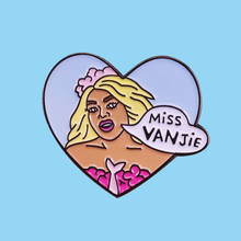 Miss Vanjie RuPaul's Drag Race Enamel Brooch Pins Badge Lapel Pin Brooches Alloy Metal Fashion Jewelry Accessories 2024 - buy cheap