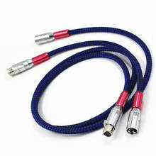 Cable XLR de alta gama G5 SQ-88B OCC Chapado en plata, cable de conexión de audio RCA con conector RCA de WBT-0150, 1 par 2024 - compra barato