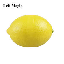 Limón falso de goma (Material suave), trucos de magia, limón a seda, trucos de magia, accesorios para trucos de magia que desaparecen o desaparecen 2024 - compra barato