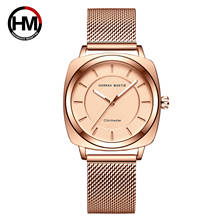 Hannah Martin женские часы Роскошные розовое золото женские часы Топ Бренд Водонепроницаемые Часы Relogio Feminino Reloj Mujer 2024 - купить недорого