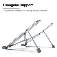 Notebook Stand For Desk Foldable Aluminum Alloy Tablet Bracket Silver Mounted Holder Adjustable Portable Bed Laptop Stand 2024 - buy cheap