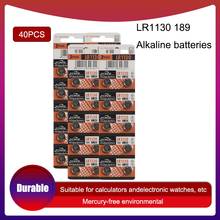 Pilas alcalinas para Eaxell 1,5 V AG10 LR1130, pilas de moneda LR 1130, AG10 389 LR54 SR54 SR1130W 189 LR1130, 40 unids/lote 2024 - compra barato