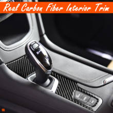 Pegatina de cambio de marchas para Cadillac XT5, pegatina de fibra de carbono para interior modificado, cubierta de Panel de engranaje, pegatinas decorativas, estilo de coche 2024 - compra barato