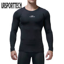 Men's T-shirts Long Sleeves Running Jogging Sportswear Gym T Shirt Fitness Exercise Tops Training Workout Tights High Elasticity 2024 - buy cheap