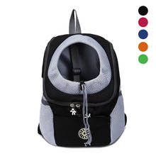 Mochila de viagem respirável para cachorros, confortável, pequena, bolsa para carregar cachorros, durável, acolchoada, ombro, pet, gato 2024 - compre barato