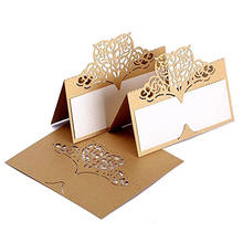 New 50Pcs Laser Cut Place Card Wedding Name Cards Guest Wedding Party Table Decoration Name Place Card For Wedding Decoration 2024 - buy cheap