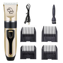 Rechargeable Dog Hair Trimmer Low-Noise Dog Clippers Electrical Clipper Shaver Set Pet Grooming Kit Pets Haircut Machine 2024 - buy cheap