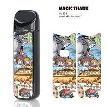 Magic Shark 2020 Fashion Ultra Thin PVC Dollar Mario Seahorse Cherry Case Cover Sticker Film for Smok Nord 2024 - buy cheap