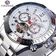 Forsining Fashion Mens Watches Mechanical Automatic Top Brand Luxury Business Date Week Waterproof Stainless Steel Man Watches 2024 - buy cheap