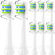 8Pcs Toothbrush Heads with Coves for Philips Sonicare Toothbrush 2 Series, Flexcare, EasyClean, Diamond Clean, Flexcare 2024 - buy cheap