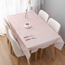Home Tablecloths Waterproof Rectangular Dining Table Cloth Checkered PVC Easy To Clean Living Room Kitchen Table Decoration 2024 - buy cheap