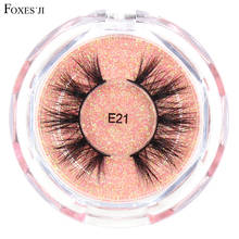 FOXESJI 3D Mink Eyelashes False Eye Lashes Soft Fluffy Dramatic Reticulate Popular Mink Lashes False Eyelashes Extension SE21 2024 - buy cheap