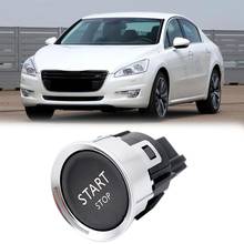 Car 6 Pin Engine Start Stop Switch Button for Peugeot 408 2008 3008 308 508 Citroen C4L C5 96777946 2024 - buy cheap