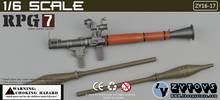 In Stock 1/6 22cm Figure Scene Accessories Antitank Bazooka RPG7 Rocket Propelled Grenade Wooden Weapon Model for 12'' Action 2024 - buy cheap