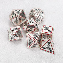 dnd miniature dnd dice set  DnD Metal Dice Dragon and dungeon dice  Polyhedral TRPG Games Board game Dice couple gift dice d&d 2024 - buy cheap