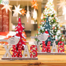 Рождественские деревянные украшения Санта Клауса, рождественские украшения для дома, рождественские украшения, подарок Navidad Noel с новым годом 2021 2024 - купить недорого