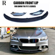 MP Style Carbon Fiber Front Bumper Chin Lip for BMW F10 Sedan F11 Wagon 520 528 535 550 with M Packagee 10 - 16 2024 - buy cheap
