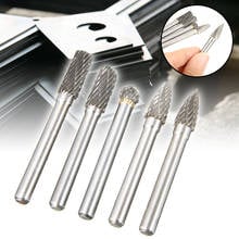 New 5pcs Tungsten Carbide 8mm Rotary Point Burrs Die Grinder 6mm Shank Bit Set Rotary Cutter Engraving Files For Woodworking 2024 - buy cheap