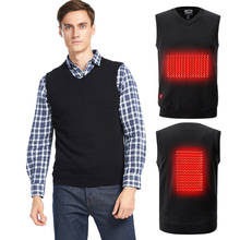 Men And Women Battery Heated Vest Cotton Male Outdoor USB Infrared Heating Waistcoat Winter Flexible Electric Thermal Clothing 2024 - buy cheap