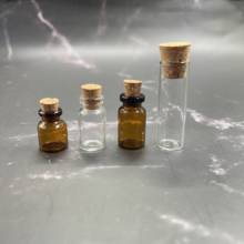 20pcs 0.5/1/2.5ML Mini Glass Bottles Delicate Cork Stoppers Wish Bottles DIY Miniature Bottles Favor Cute Small Glass Jars 2024 - buy cheap