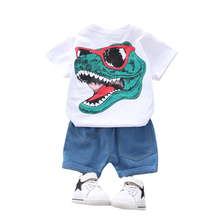 New Summer Baby Girl Clothes Children Boys Cartoon Cotton T-Shirt Shorts 2Pcs/Sets Toddler Casual Sports Costume Kids Tracksuits 2024 - buy cheap