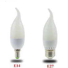 Светодиодный энергосберегающий светильник E14, 1 шт., 5 Вт, 9 Вт, E14, E27, 220 В, светодиодный светильник для люстры 2024 - купить недорого