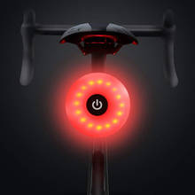 Mini luz traseira de bicicleta recarregável, luz usb de led para bicicleta de montanha, lâmpada traseira para noite, pacote de capacete, luzes de aviso 2024 - compre barato
