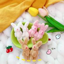 Mini Plush Rabbit Brooch Women Cute Girls Tiny Fur Bunny Pins For Coat Sweater Hat Backpack Bag Accessories Wedding Party Gift 2024 - buy cheap