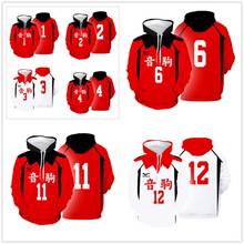 Haikyuu Hoodie Nekoma High School Cosplay Print Hoodie Tops Adult Hooded Sweatshirt Pullover 2024 - buy cheap