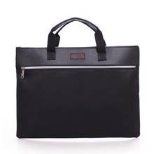 Business custom A4 zipper Men Briefcase Document Bags High capacity Portable File folder/a case for documents /filing 2024 - buy cheap