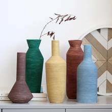 Morandi-jarrón de cerámica moderno para decoración de muebles, figuritas de arte para el hogar, sala de estar, escritorio, artesanías, TV, armario, mesa de comedor 2024 - compra barato