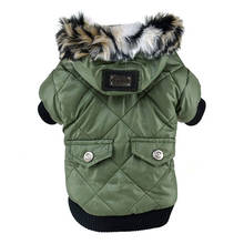 Пальто для собак, куртки, одежда, водонепроницаемая ткань, утепленное теплое зимнее пальто, одежда для чихуахуа 2024 - купить недорого