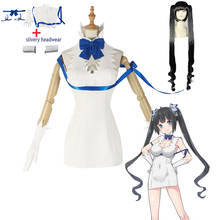 Hestia halloween cosplay traje sexy vestido anime é errado tentar pegar meninas em uma masmorra cos traje feminino vestido branco 2024 - compre barato