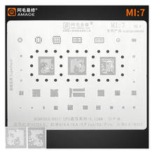 Amao-estêncil de alta qualidade para reballing bga, para redmi note4, 4x pro, msm89, mt6797, note4, 4a, 4x, 5a, pro, cpu, wi-fi, ic 2024 - compre barato