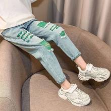 2021 New Fashion Baby Girl Skinny Jeans For Toddler Girl denim Pants Casual Kids Clothes Children Trousers Teenager Ripped Jeans 2024 - buy cheap