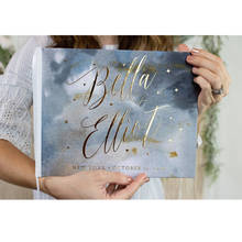 foil gold Wedding Guestbook with name stars custom engagement Instant Photo Guest book bridal shower Guest sign in book journal 2024 - buy cheap