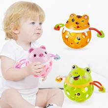 Cartoon Animal Soft Baby Rattle Ball Hand Grip Bell Developmental Teething Toy 2024 - buy cheap