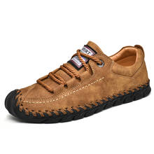 Sapatos masculinos nova primavera e outono sapatos casuais feitos à mão sapatos masculinos tênis respirável lazer mocassins 38-45 2024 - compre barato