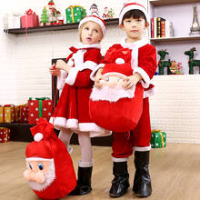 Disfraz de Navidad para niños y niñas, traje de Año Nuevo de Papá Noel, ropa de fiesta 2024 - compra barato