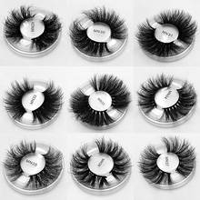 1pair Fluffy Mink Lashes 25mm Lashes Dramatic Thick Volume Natural Eyelashes Make Up Eye Lashes 100% Cruelty Free Mink Eyelashes 2024 - buy cheap