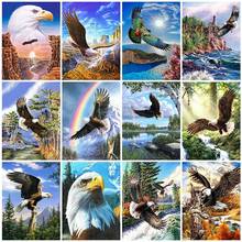 5D DIY Diamond Painting Kits Animal Eagle Picture Of Rhinestones Full Round With AB Drill Home Decor Diamond Art Gift 2024 - buy cheap