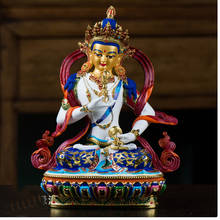 high grade color drew Buddha statue bless family Safety Health luck efficacious Talisman Tibet Vajrasattva Painted Buddha statue 2024 - buy cheap